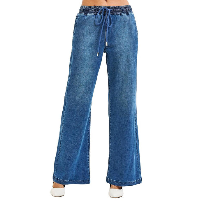 Women's Medium Wash Wide Leg Jeans