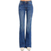 Women's Dark Flare Mid Rise Jeans