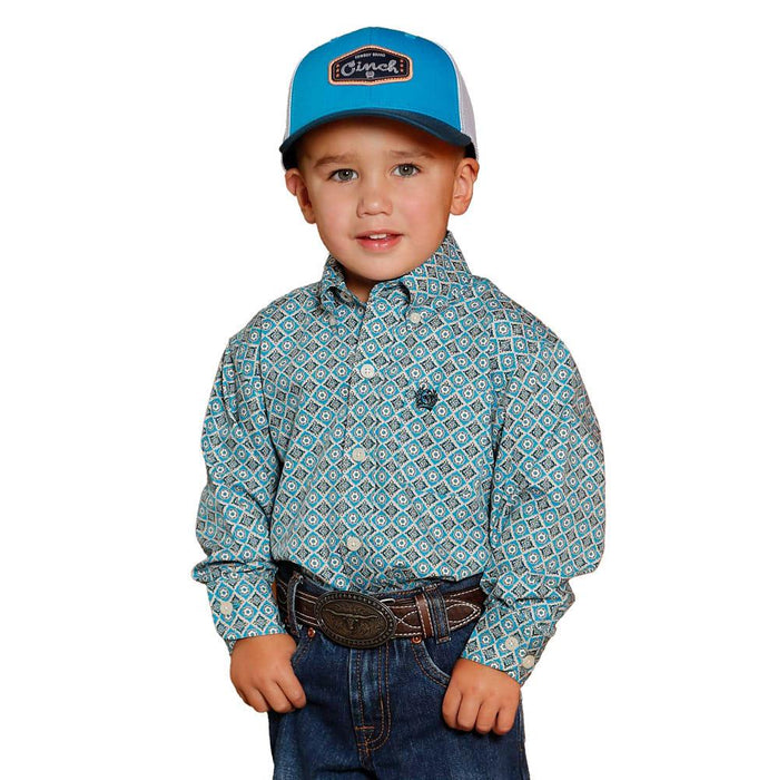 Baby Boy's Blue Print Shirt