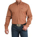 Men's Brown Stripe Print Shirt