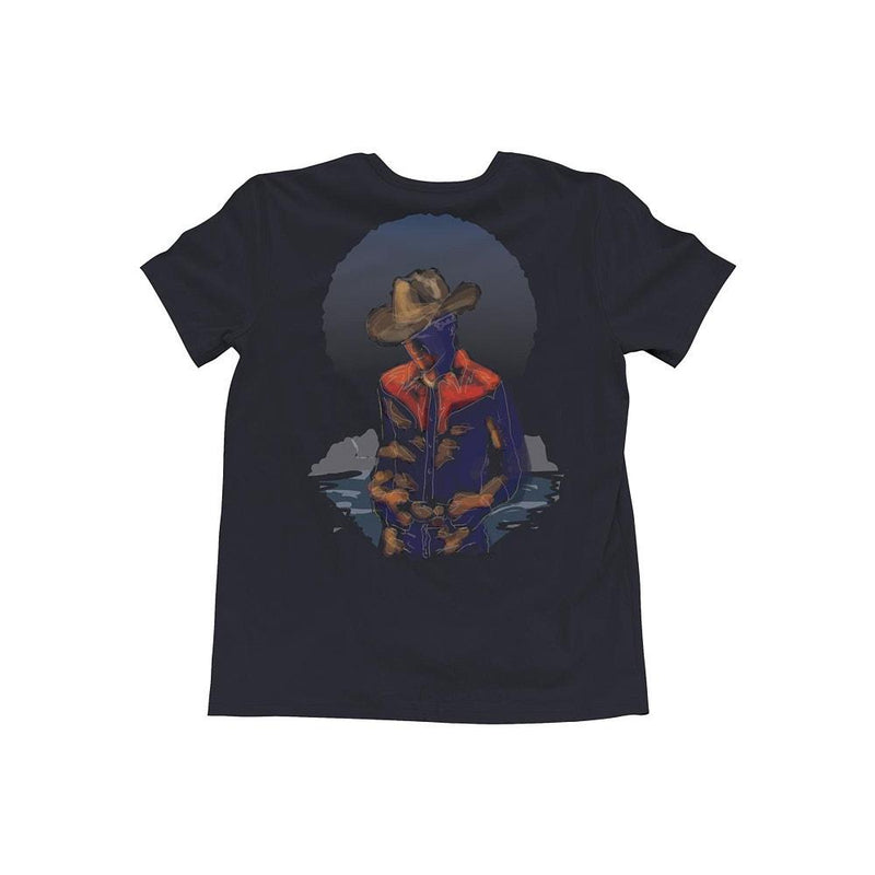 Men's Navy Graphic Tee Shirt
