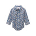 Baby Boy's Blue Paisley Onesie