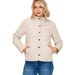 Women's Taupe Quilted Field Jacket