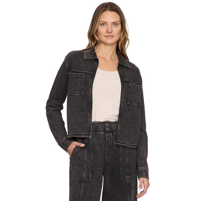 Women's Black Charlotte Zip Jacket