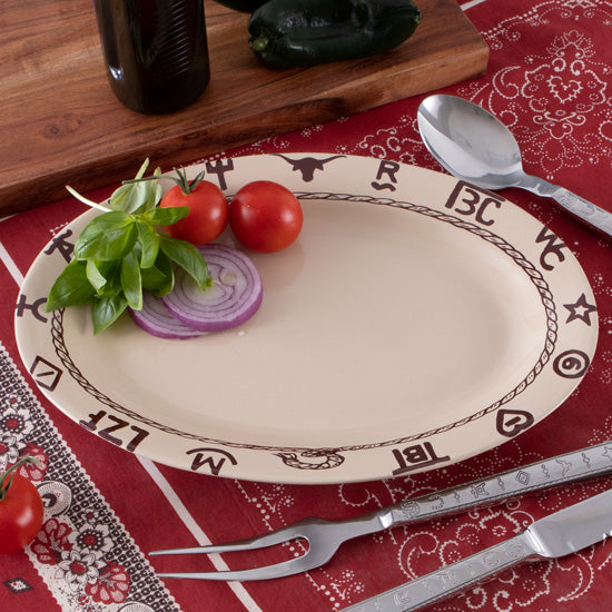 West Creation Branded Oval Serving Platter