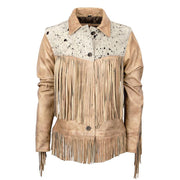 The Frontier Brown Palomino Cowhide