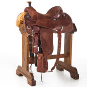 Used 14.5in Chocolate Roughout Team Roper