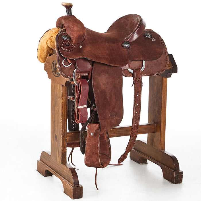 Used 14.5in Chocolate Roughout Team Roper