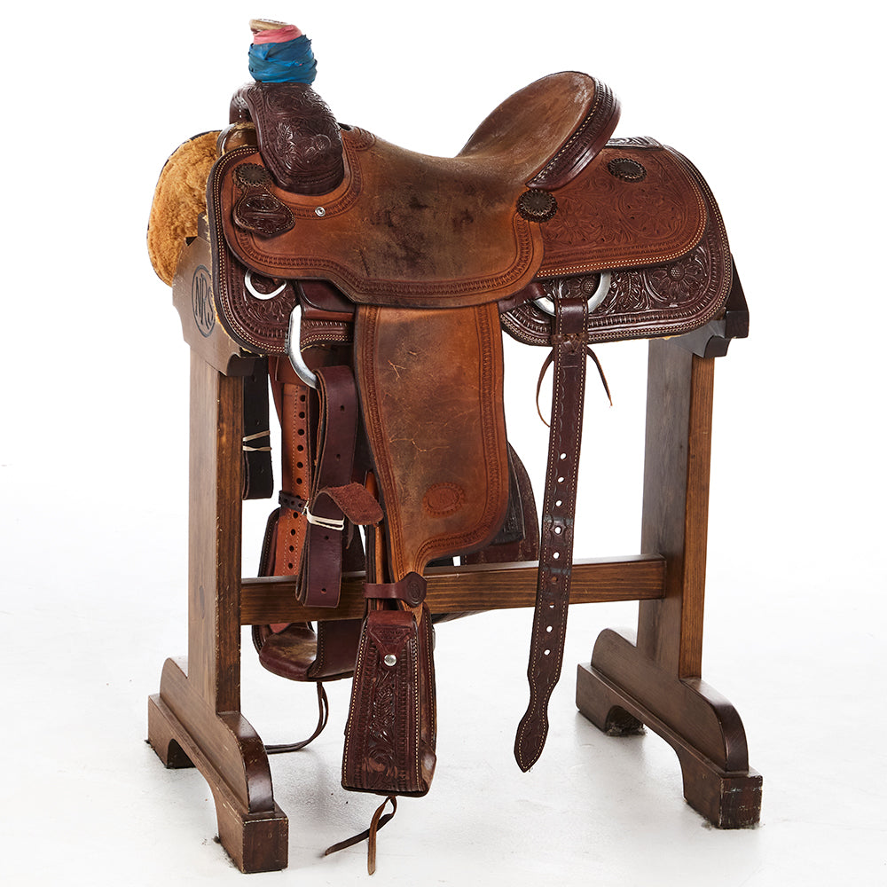 Nrs Competitor Series Used 14.5in 1/2 Breed Full Border Team Roper