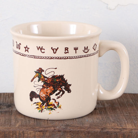 West Creation Ceramic Old 20 oz. Bronco Camp Mugs
