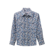 Boy's Blue Paisley Shirt