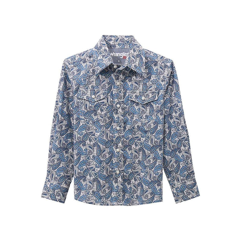 Boy's Blue Paisley Shirt