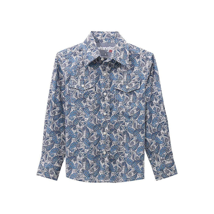 Boy's Blue Paisley Shirt