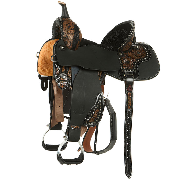 Martha Josey 14.5 Cash American Patriot Black Vintage Barrel Saddle