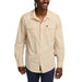 Men's Tech Long Sleeve Mosquero Stripe Brown Shirt
