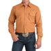 Men's Brown Stripe Modern Fit Shirt
