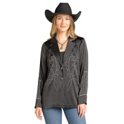 Women's Boot Stitch Embroidered Blazer