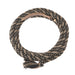 5/8 inch by 22 feet Black and Rose Grey 100% Alpaca Mecate Reins
