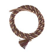 5/8 inch by 22 feet Rust Brown & Tan 100% Alpaca Mecate Reins