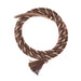 5/8 inch by 22 feet Rust Brown & Tan 100% Alpaca Mecate Reins