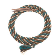5/8 inch by 22 feet Natural and Turquoise 100% Alpaca Mecate Reins