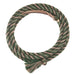 5/8 inch by 22 Forest Green, Brown, Tan 100% Alpaca Mecate Reins