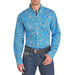Men's Turquoise Medallion Print Shirt