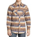 Men's Tan Aztec Print Long Sleeve Shirt
