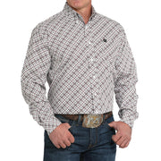 Men's White Print Shirt
