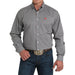 Men's Grey Allover Print Shirt