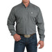 Men's Grey Allover Circle Print Shirt