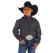 Boy's Black Print Shirt