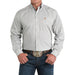 Men's Olive Striped Print Shirt