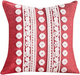 Highland Ranch Red Embroidered Pillow