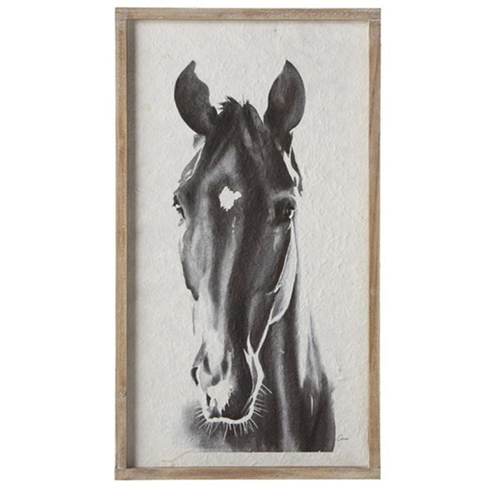 Print Framed Horse Wall Decor