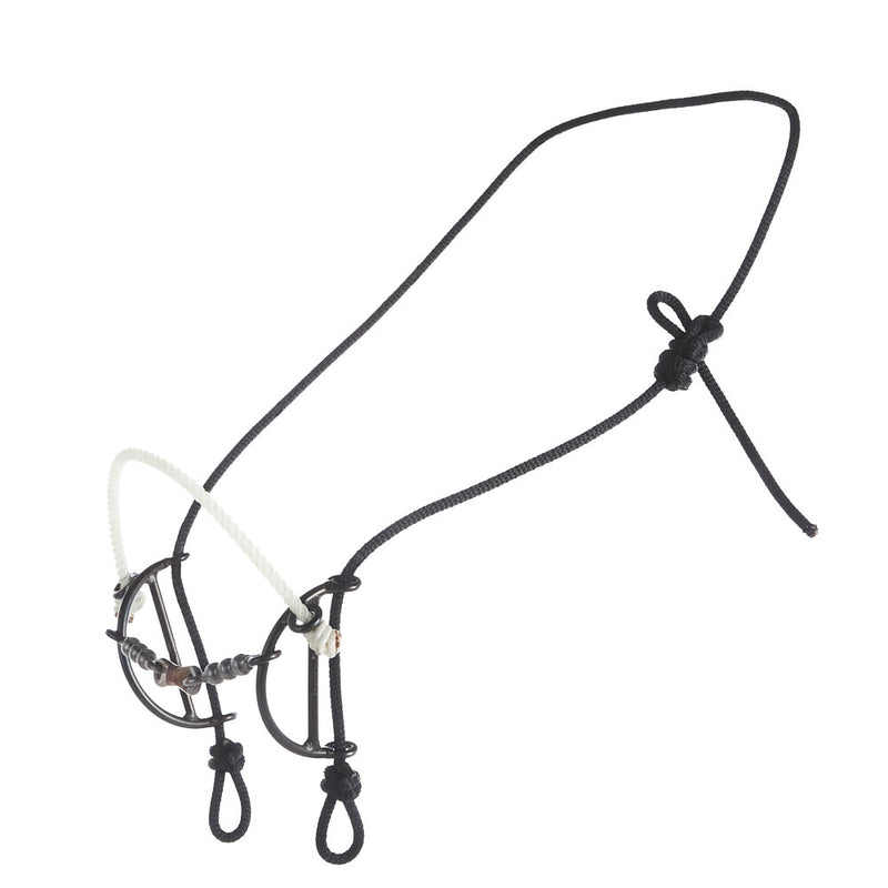 Dogbone Snaffle with Solid Bead Mouthpiece Sliding Gag