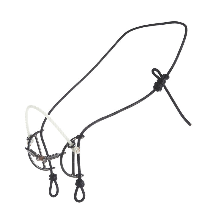 Dogbone Snaffle with Solid Bead Mouthpiece Sliding Gag