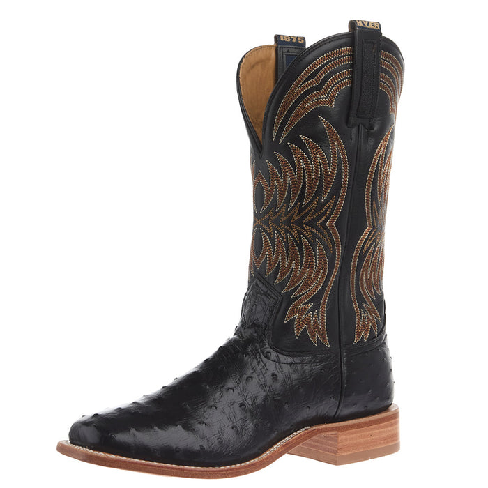 Men's Langdon Black Full Quill Ostrich 13