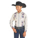 Boy's Cream Aztec Print Shirt