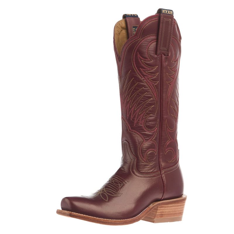 Women's Leawood Carmine Red Cowhide 13In Red Cowhide Top Boot
