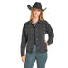 Women's Black Studded Denim Jacket