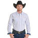 Men's Powder Blue Print Shirt