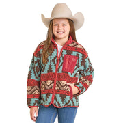 Girl's Aztec Sherpa Jacket