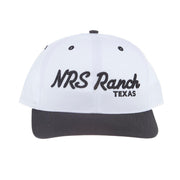 3D Embroidered White & Black Cap