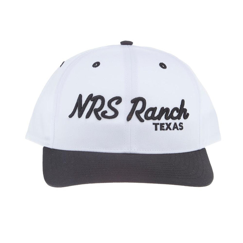 3D Embroidered White & Black Cap