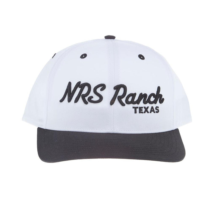3D Embroidered White & Black Cap