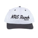 3D Embroidered White & Black Cap