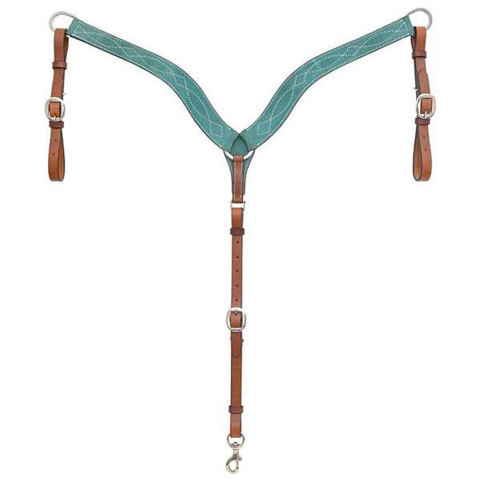 Marfa Lights Teal Suede Breast Collar