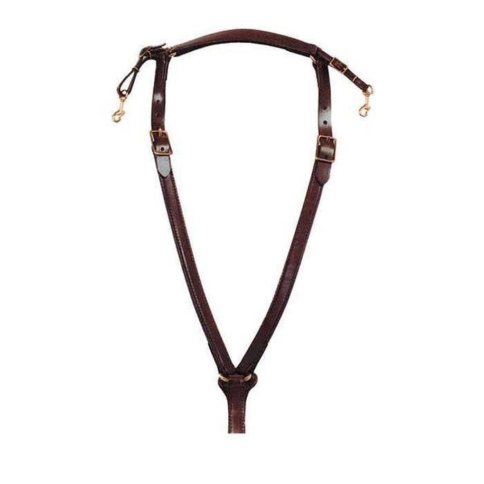 Over Neck Brass Trail Breast Collar