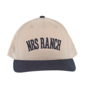 Curved Embroidered Logo Stone & Navy Cap
